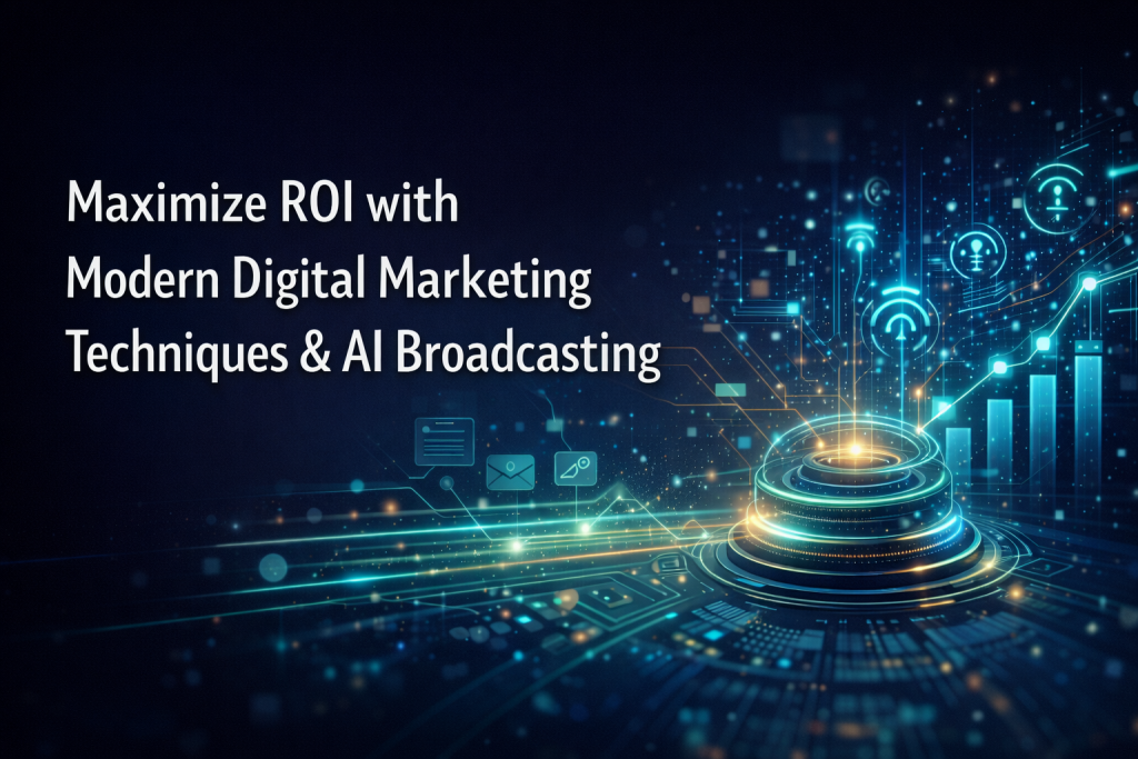 Maximize ROI with Modern Digital Marketing Techniques & AI Broadcasting